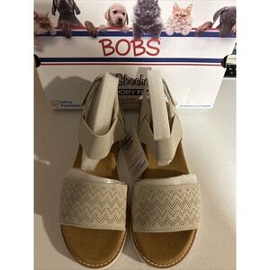 Women's Skechers, BOBS Desert Kiss Second Dance Sandal US 7 EU 37 UK 4 Off White